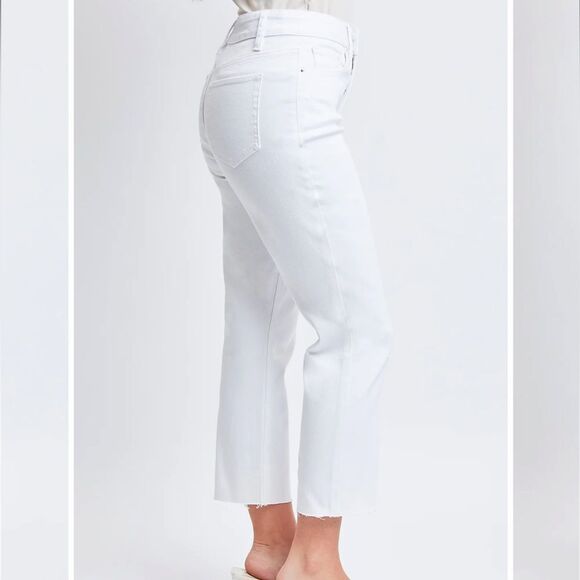 Royalty Vintage High Rise Slim Straight Cropped Jeans NWT - Picture 5 of 12